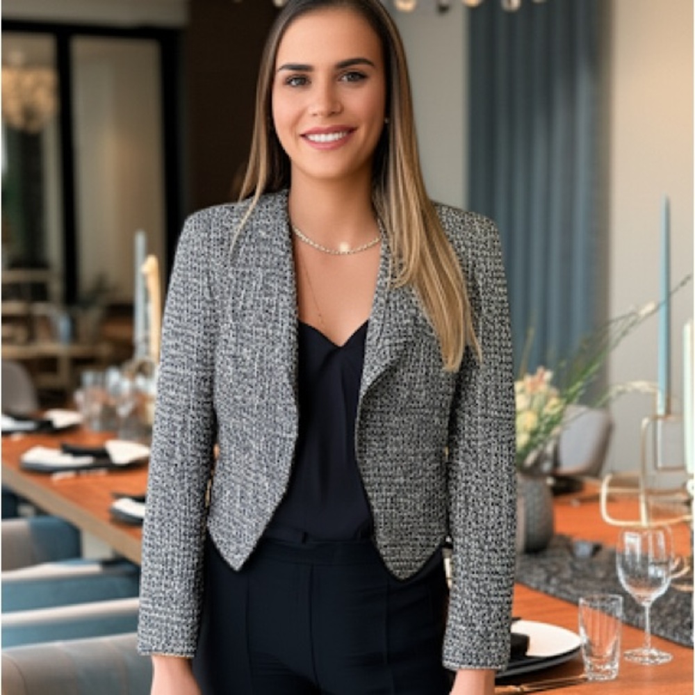 🇨🇦Amaranth Designs 🇨🇦 Black and Gray Tweed Jacket